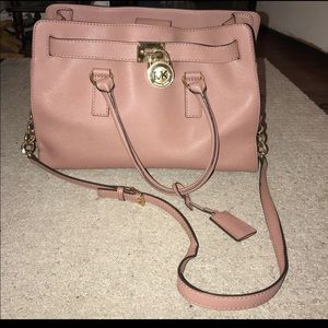 Michael Kors pink cross body bag